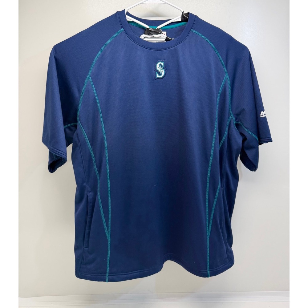 Rare 2016 Seattle Mariners Majestic MLB Team Issued Dugout Pullover 3XL